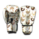 Cute Chicken Pattern Print Boxing Gloves
