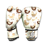 Cute Chicken Pattern Print Boxing Gloves