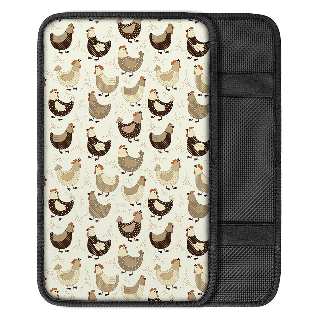 Cute Chicken Pattern Print Car Center Console Cover