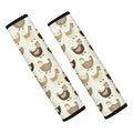 Cute Chicken Pattern Print Car Seat Belt Covers