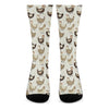 Cute Chicken Pattern Print Crew Socks