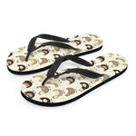 Cute Chicken Pattern Print Flip Flops