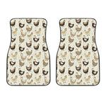 Cute Chicken Pattern Print Front Car Floor Mats