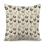 Cute Chicken Pattern Print Pillow Cover