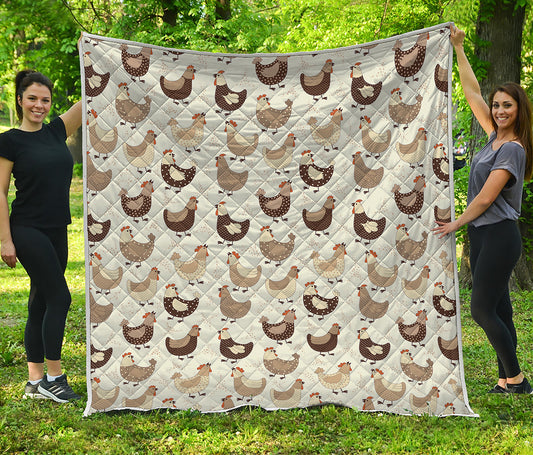 Cute Chicken Pattern Print Quilt