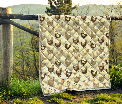 Cute Chicken Pattern Print Quilt