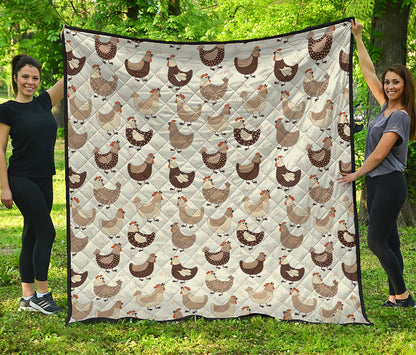 Cute Chicken Pattern Print Quilt