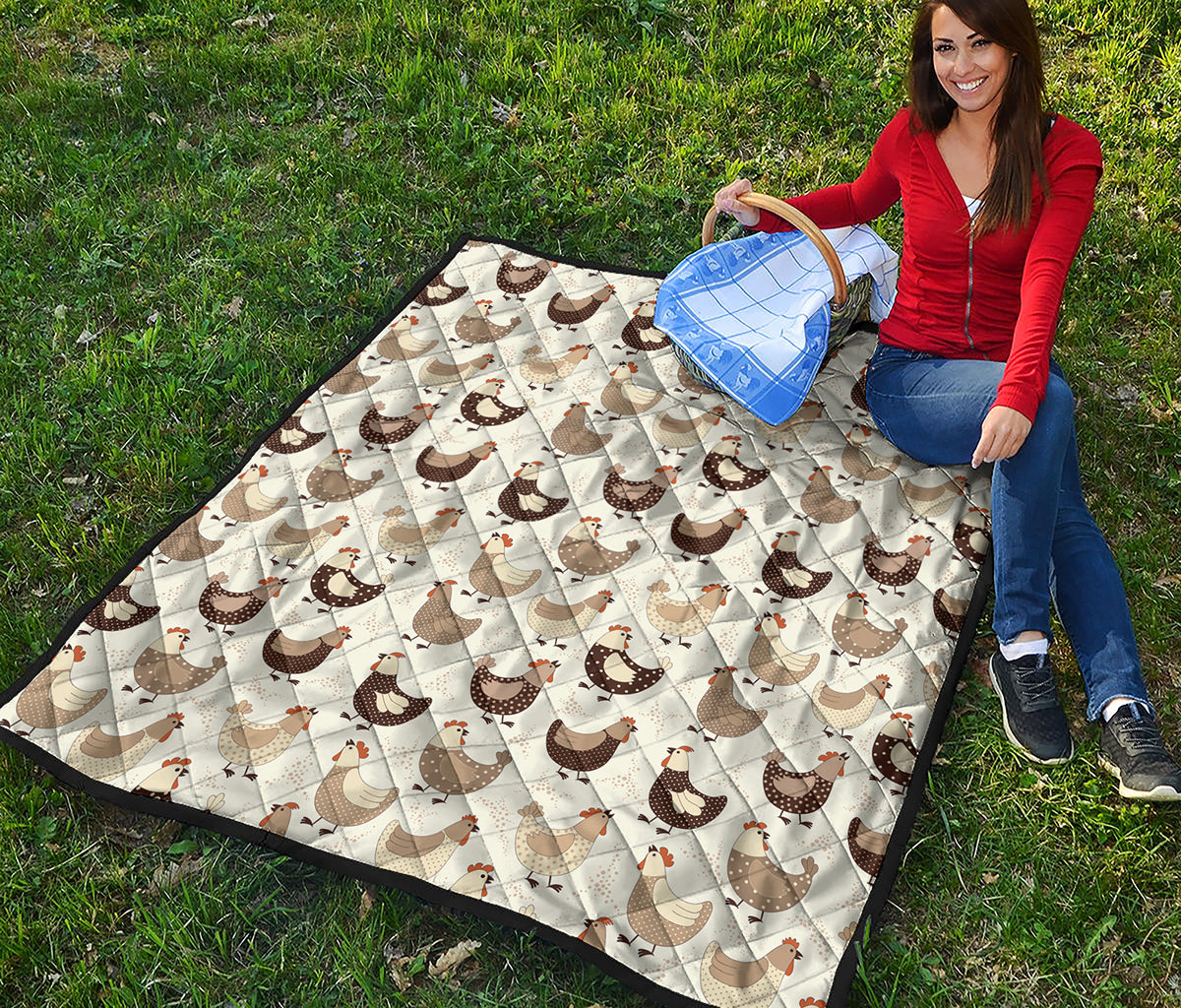 Cute Chicken Pattern Print Quilt