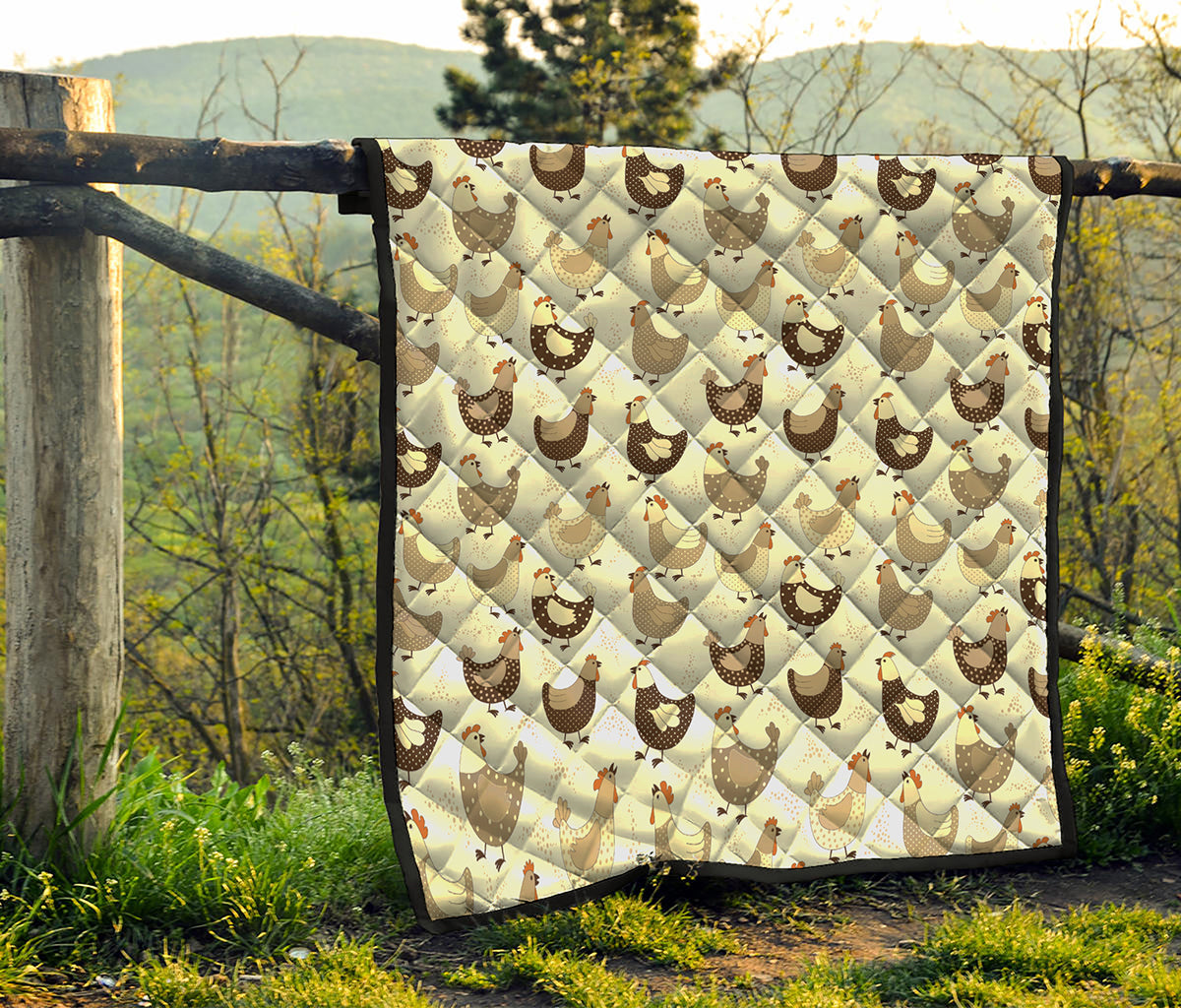 Cute Chicken Pattern Print Quilt