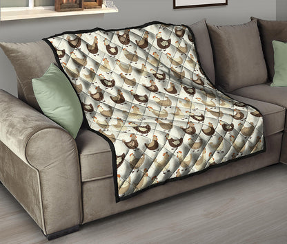 Cute Chicken Pattern Print Quilt