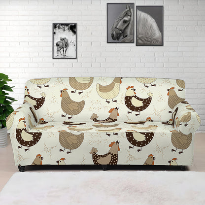 Cute Chicken Pattern Print Sofa Cover