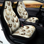 Cute Chicken Pattern Print Universal Fit Car Seat Covers