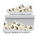 Cute Chicken Pattern Print White Running Shoes
