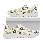 Cute Chicken Pattern Print White Sneakers