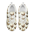 Cute Chicken Pattern Print White Sneakers