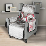 Cute Chihuahua With Glasses Print Armchair Protector