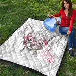 Cute Chihuahua With Glasses Print Quilt