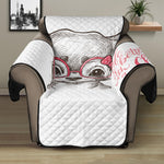 Cute Chihuahua With Glasses Print Recliner Protector