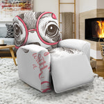 Cute Chihuahua With Glasses Print Recliner Slipcover