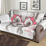 Cute Chihuahua With Glasses Print Sofa Protector