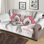 Cute Chihuahua With Glasses Print Sofa Protector