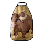 Cute Chinese Ox Zodiac Print Car Seat Organizers
