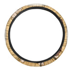 Cute Chinese Ox Zodiac Print Car Steering Wheel Cover