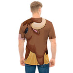 Cute Chinese Ox Zodiac Print Men's T-Shirt
