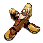 Cute Chinese Ox Zodiac Print Muay Thai Shin Guard