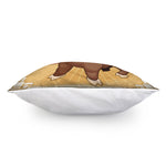 Cute Chinese Ox Zodiac Print Pillow Cover