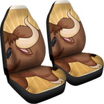 Cute Chinese Ox Zodiac Print Universal Fit Car Seat Covers