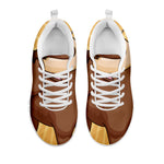 Cute Chinese Ox Zodiac Print White Sneakers