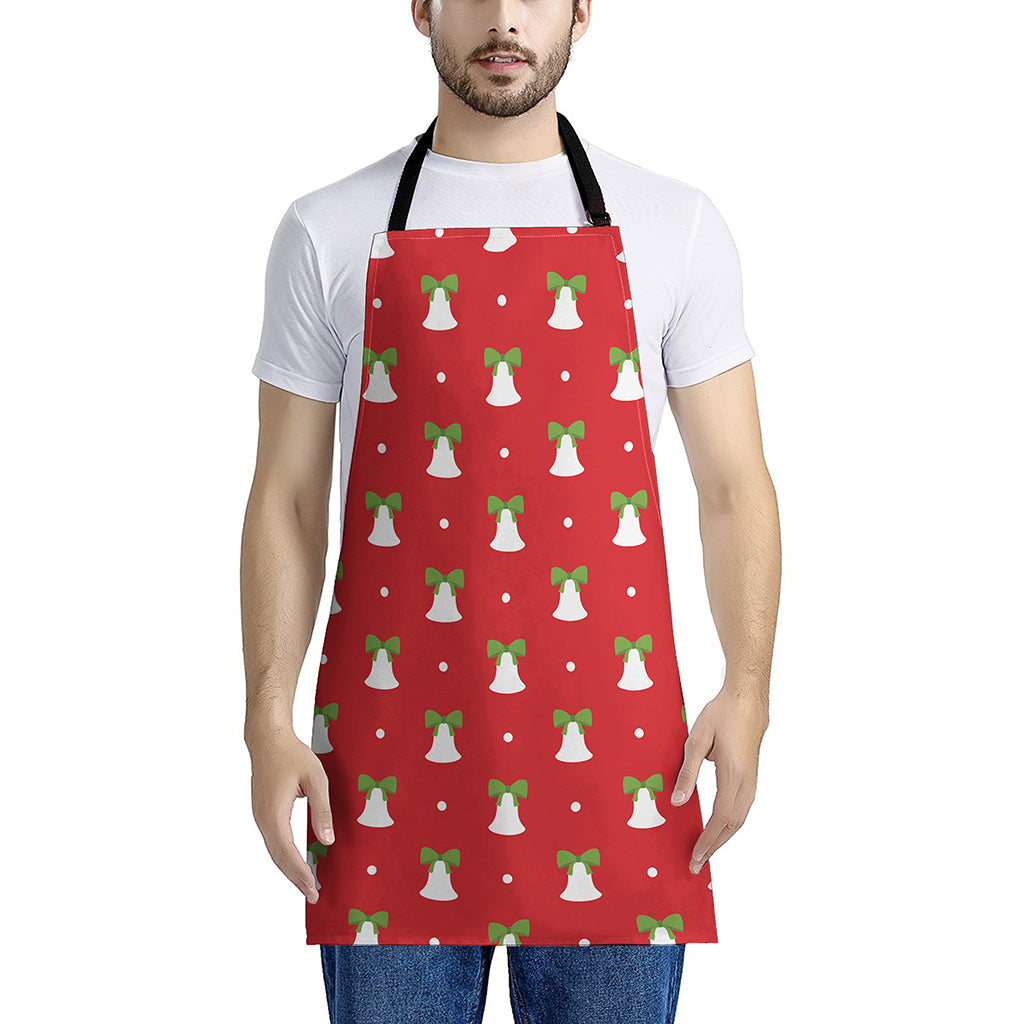 Cute Christmas Bell Pattern Print Apron