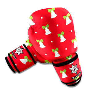 Cute Christmas Bell Pattern Print Boxing Gloves