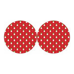 Cute Christmas Bell Pattern Print Car Coasters