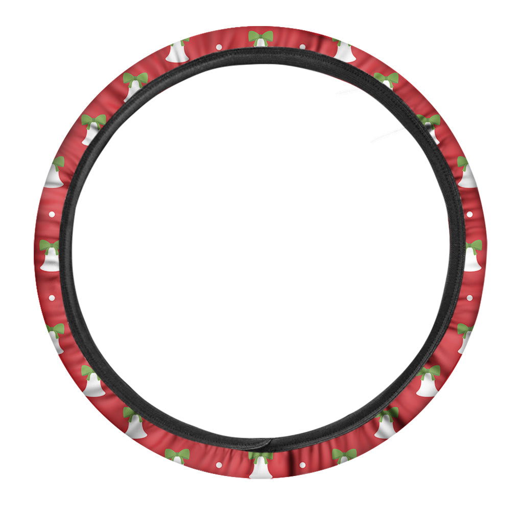 Cute Christmas Bell Pattern Print Car Steering Wheel Cover