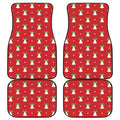 Cute Christmas Bell Pattern Print Front and Back Car Floor Mats