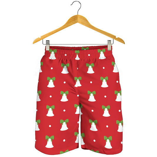 Cute Christmas Bell Pattern Print Men's Shorts