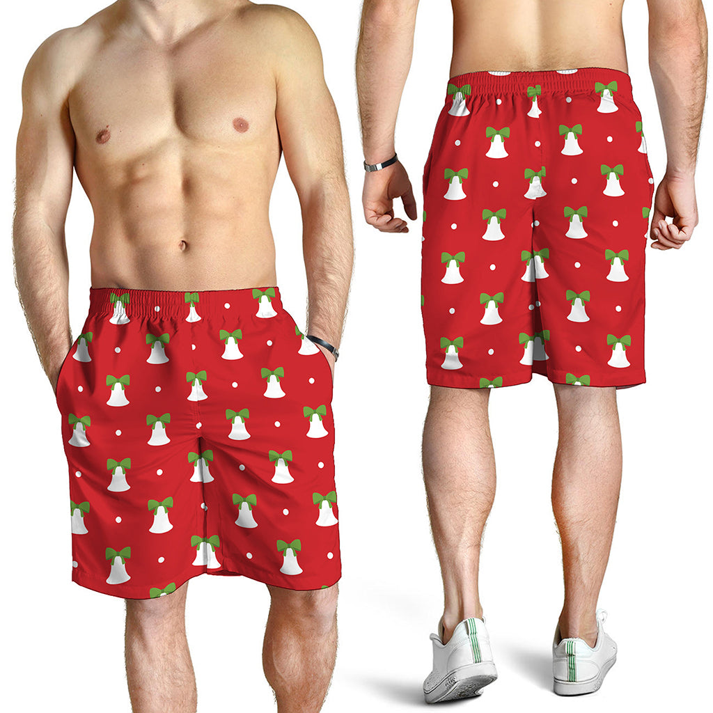 Cute Christmas Bell Pattern Print Men's Shorts