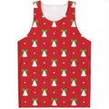 Cute Christmas Bell Pattern Print Men's Tank Top