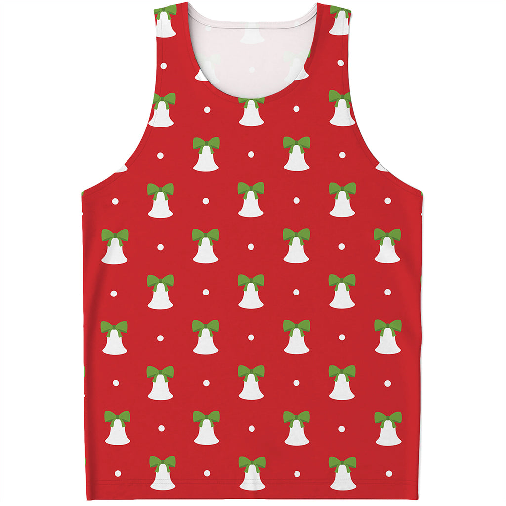 Cute Christmas Bell Pattern Print Men's Tank Top