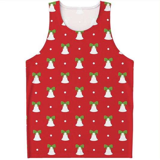 Cute Christmas Bell Pattern Print Men's Tank Top