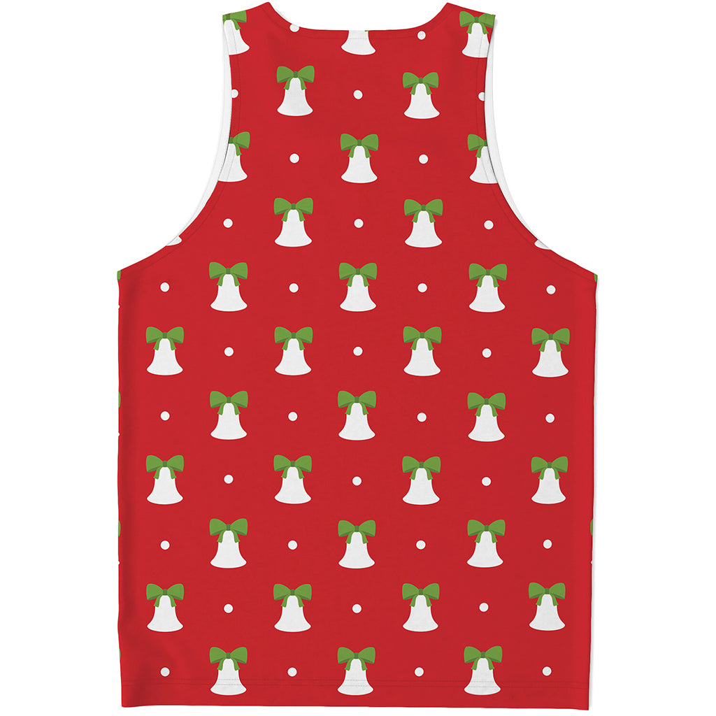 Cute Christmas Bell Pattern Print Men's Tank Top