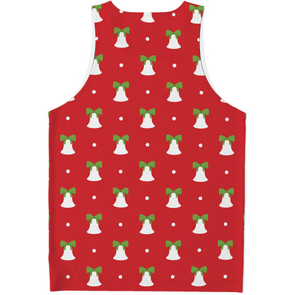 Cute Christmas Bell Pattern Print Men's Tank Top