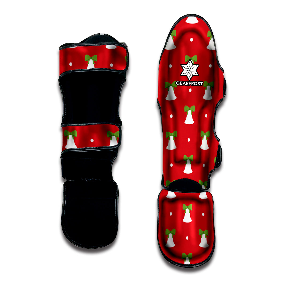 Cute Christmas Bell Pattern Print Muay Thai Shin Guard