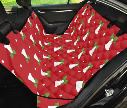 Cute Christmas Bell Pattern Print Pet Car Back Seat Cover
