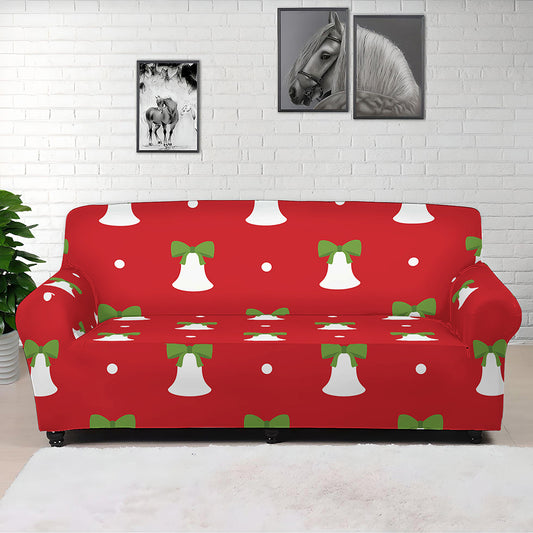 Cute Christmas Bell Pattern Print Sofa Cover