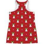 Cute Christmas Bell Pattern Print Women's Racerback Tank Top