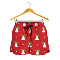 Cute Christmas Bell Pattern Print Women's Shorts