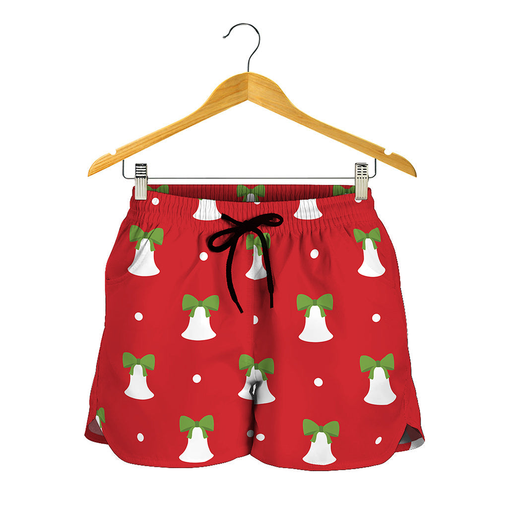 Cute Christmas Bell Pattern Print Women's Shorts
